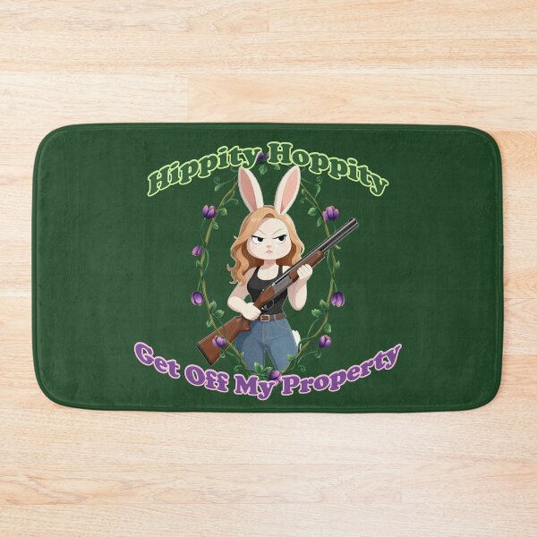 Item preview, Hippity Hoppity Get Off My Property bunny sign designed and sold by JadeRyder.