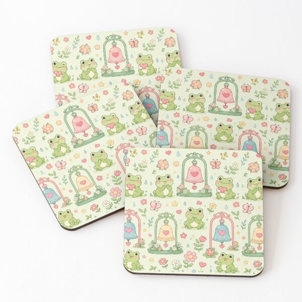 Item preview, Frog Love Garden Bell Pattern designed and sold by Soft Berry Studio.