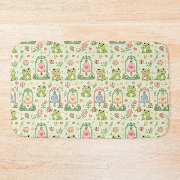 Item preview, Frog Love Garden Bell Pattern designed and sold by Soft Berry Studio.