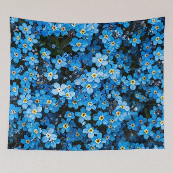 Item preview, Blue Wildflower Garden Floral Artwork | Botanical Home Decor designed and sold by Atum&Art.