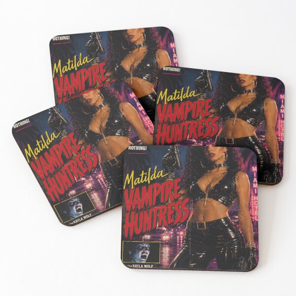 Item preview, Matilda Vampire Huntress – 80s Horror Exploitation designed and sold by obstinator.
