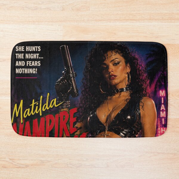 Item preview, Matilda Vampire Huntress – 80s Horror Exploitation designed and sold by obstinator.