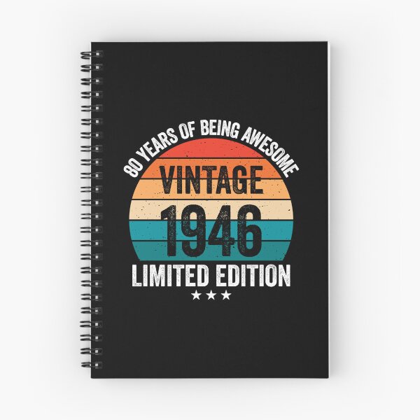 Item preview, Vintage 1946 80 Years Of Being Awesome 80th Birthday Retro Sunset designed and sold by IsDesignHub.