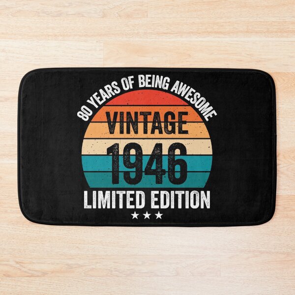 Item preview, Vintage 1946 80 Years Of Being Awesome 80th Birthday Retro Sunset designed and sold by IsDesignHub.