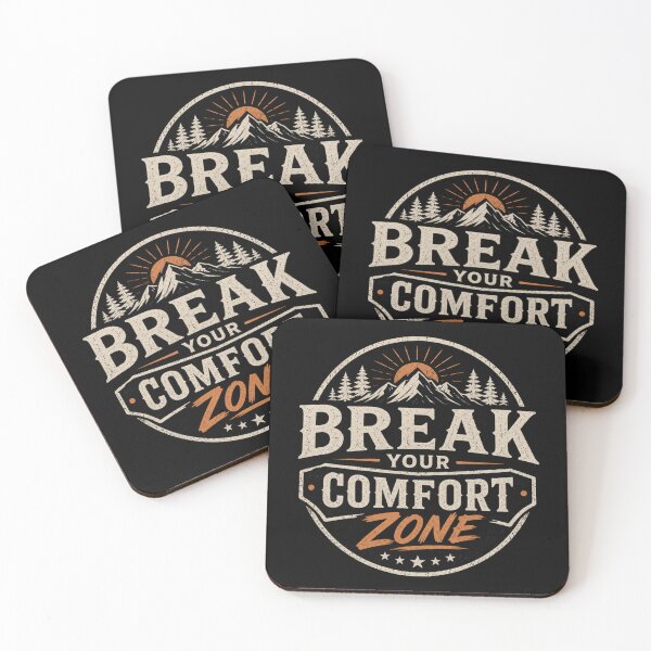 Item preview, Break Your Comfort Zone Positive Quotes designed and sold by DemureArtsy.