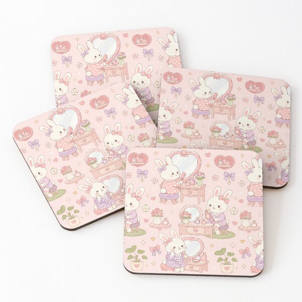 Item preview, Bunny Heart Vanity Pattern designed and sold by Soft Berry Studio.