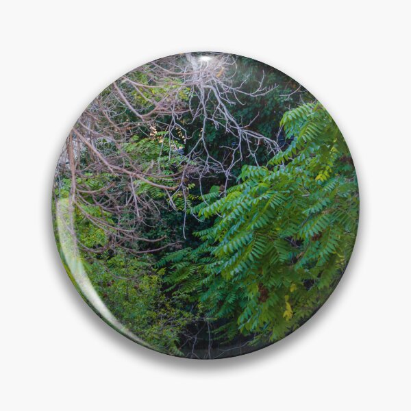 Item preview, Lush Green Foliage With Tangled Branches and Overgrown Forest Undergrowth in Summer Light designed and sold by Nmallia.