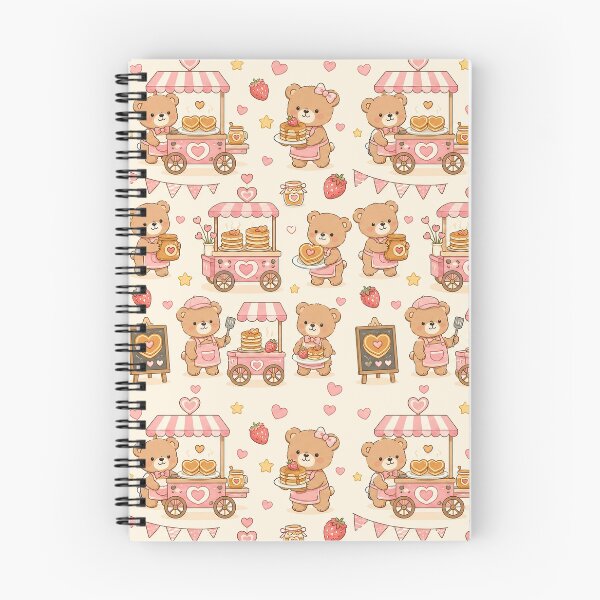 Item preview, Teddy Bear Love Pancake Cart Pattern designed and sold by Soft Berry Studio.