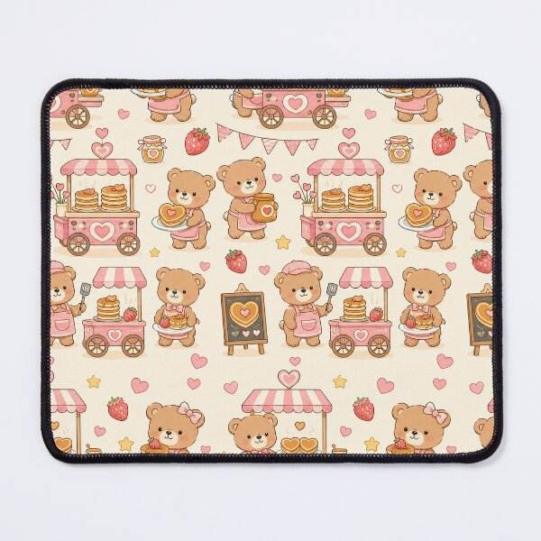 Item preview, Teddy Bear Love Pancake Cart Pattern designed and sold by Soft Berry Studio.