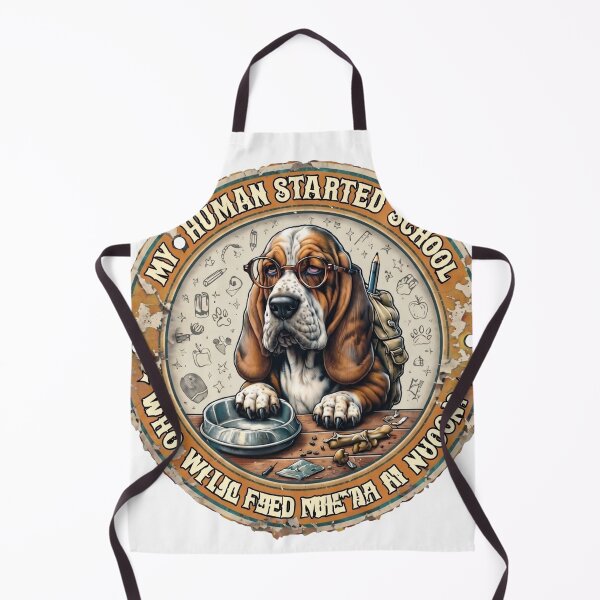 Item preview, Basset Hound Back to School Funny Dog Mom Gift designed and sold by PawsRetroStudio.