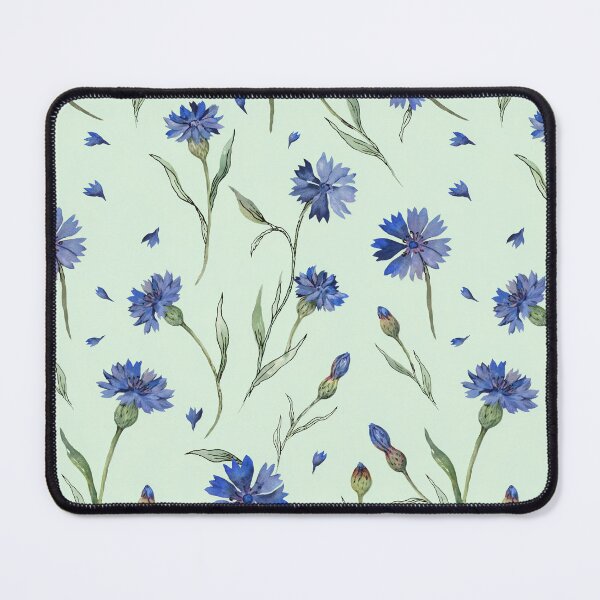 Item preview, Blue Cornflower Watercolor Pattern designed and sold by NuvoraNest.