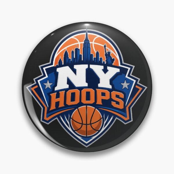 Item preview, NY Hoops Skyline Basketball Sports Logo designed and sold by Artaprintly.