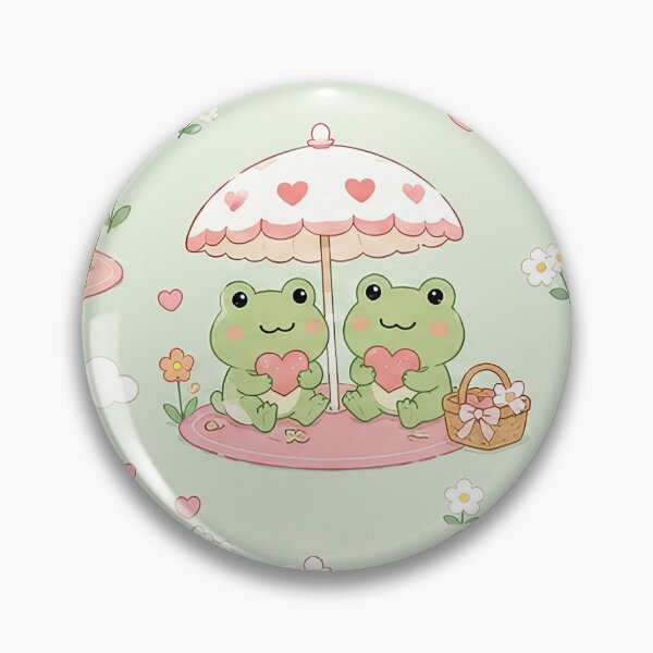 Item preview, Frog Heart Picnic Parasol Pattern designed and sold by Soft Berry Studio.
