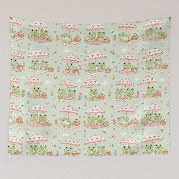 Item preview, Frog Heart Picnic Parasol Pattern designed and sold by Soft Berry Studio.