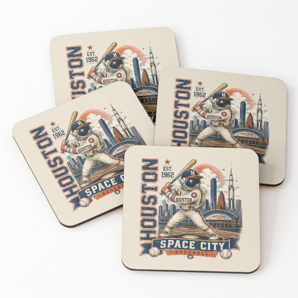 Item preview, Houston Space City Baseball Vintage Astronaut T Shirt Retro Houston Baseball Fan Gift designed and sold by GhostDawgs.