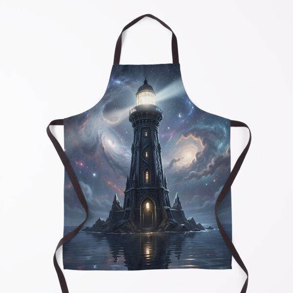 Item preview, Ancient Obsidian Lighthouse – Cosmic Fantasy Art designed and sold by LittleBigGifts.