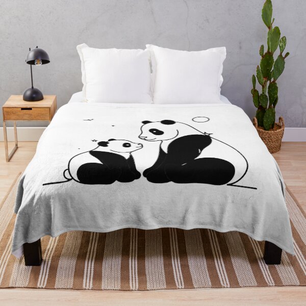 Aperçu de l'œuvre Maman panda et son bébé, tout mignons ! créée et vendue par Nitta Studio.