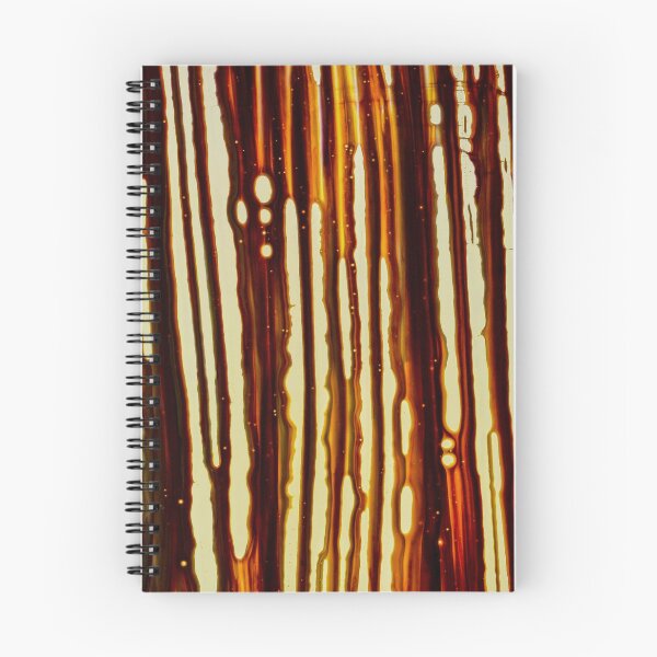 Item preview, Amber Rain – Abstract Vertical Drip Streaks in Rust and Gold designed and sold by BuckaBaby.