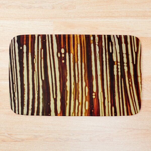 Item preview, Amber Rain – Abstract Vertical Drip Streaks in Rust and Gold designed and sold by BuckaBaby.