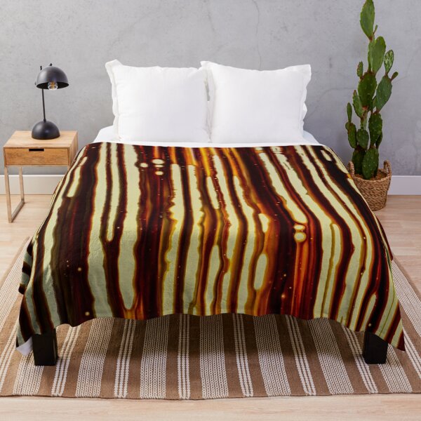 Item preview, Amber Rain – Abstract Vertical Drip Streaks in Rust and Gold designed and sold by BuckaBaby.