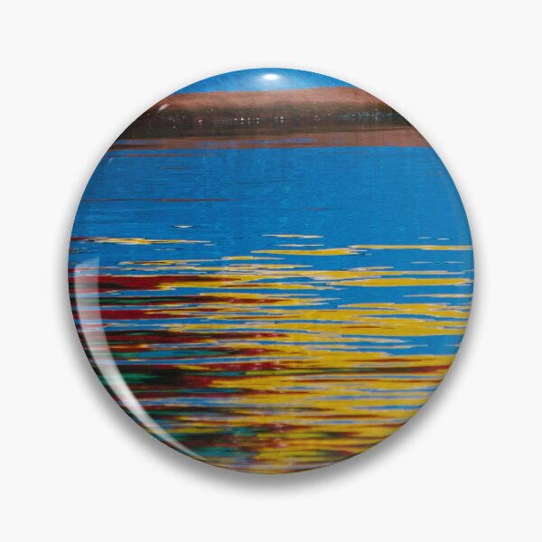Item preview, Colorful Boat Hull And Rippling Water Reflection Abstract Close-Up Photography With Vibrant Stripes designed and sold by Nmallia.