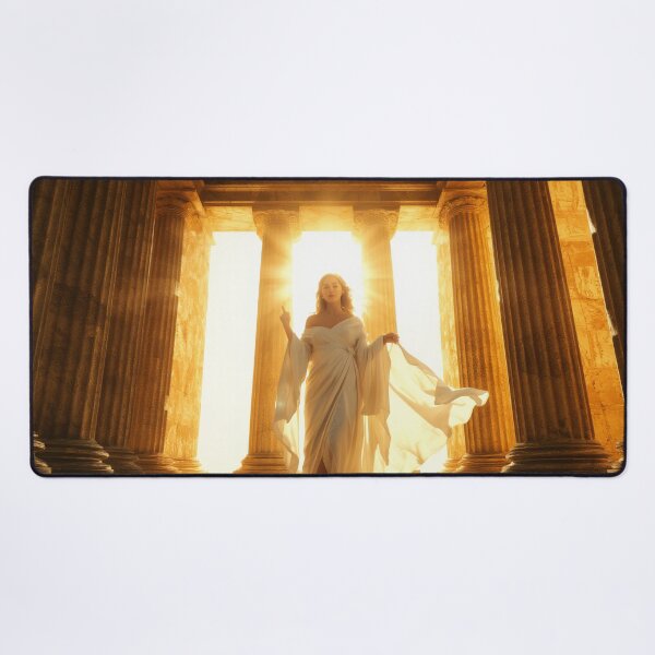 Item preview, Greek Goddess in Flowing White Robes Mythology Art designed and sold by StudioForge.