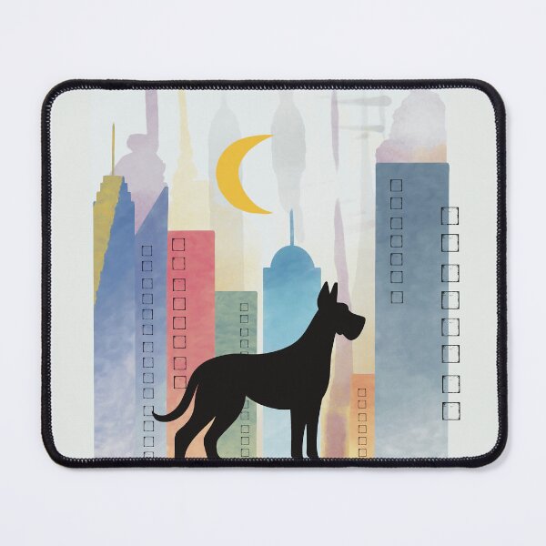Item preview, Great Dane in the City designed and sold by IvysCreativityHouse.