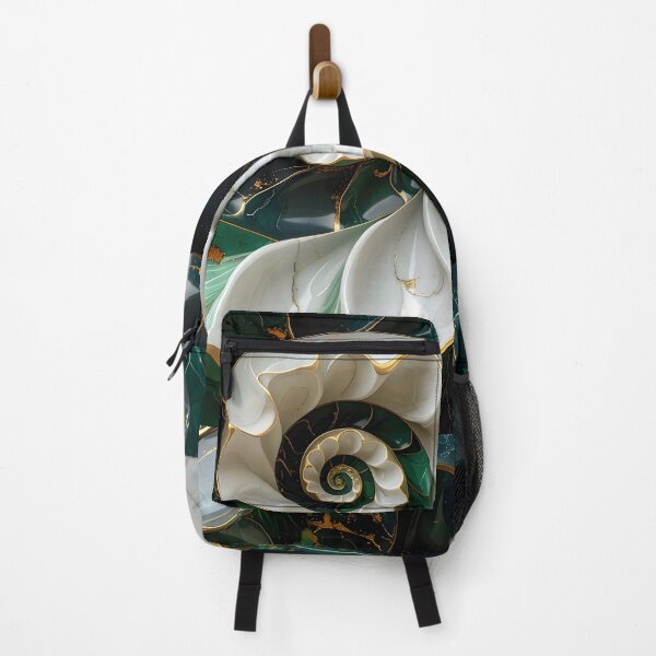 Item preview, Intricate Green and White Spiral designed and sold by Vicky Brago-Mitchell®.