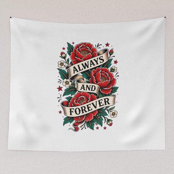 Item preview, Always and Forever Timeless Floral Banner designed and sold by TechneCo.