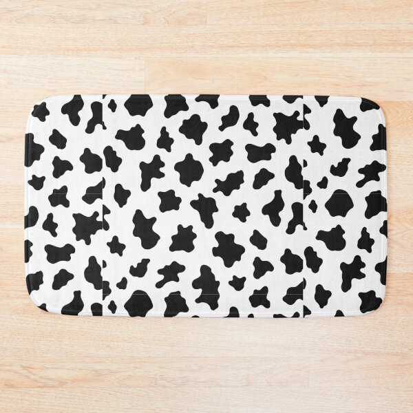 Item preview, Black Cow Print Pattern | Minimalist Monochrome Animal Print Design designed and sold by Bhaskar Digital Art.