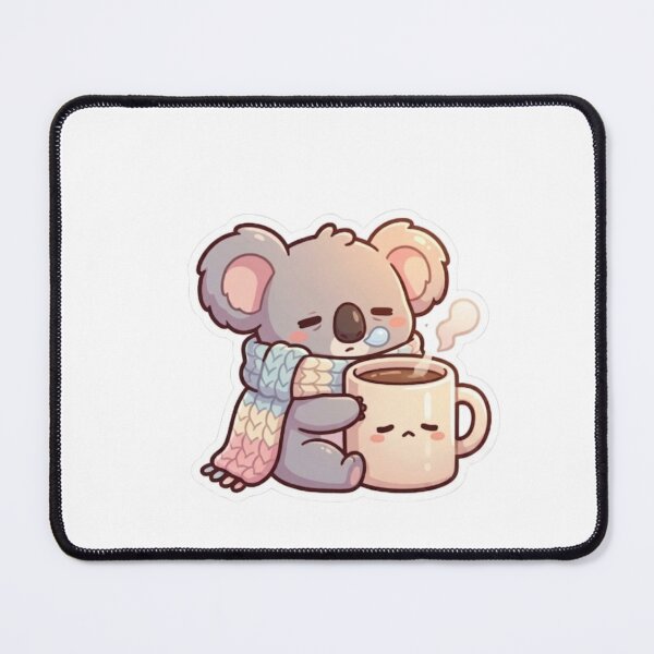 Item preview, Sleepy Koala Cozy Hot Cocoa Kawaii designed and sold by abdelski.