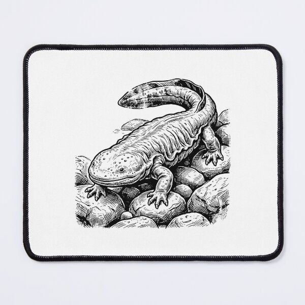 Item preview, Vintage Woodcut Hellbender Illustration designed and sold by DuckOddity.