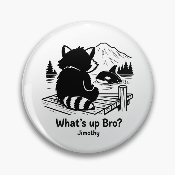 Item preview, Cute Jimothy Raccoon Watching Orca Whale designed and sold by TSshirtShoppe.