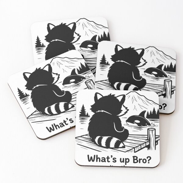 Item preview, Cute Jimothy Raccoon Watching Orca Whale designed and sold by TSshirtShoppe.