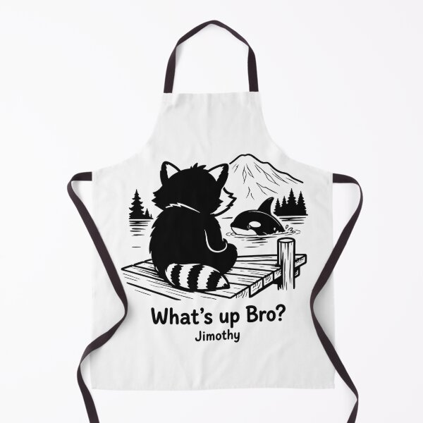 Item preview, Cute Jimothy Raccoon Watching Orca Whale designed and sold by TSshirtShoppe.