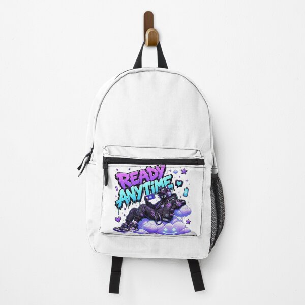 Item preview, READY ANYTIME Gaming Sticker | Neon Gamer Esports Streetwear Design designed and sold by Stylestickers55.