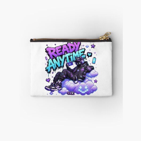 Item preview, READY ANYTIME Gaming Sticker | Neon Gamer Esports Streetwear Design designed and sold by Stylestickers55.