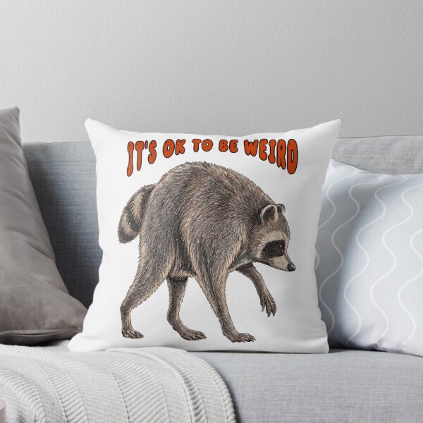 Item preview, It’s OK to Be Weird Jimothy Raccoon designed and sold by TeeARTHY.