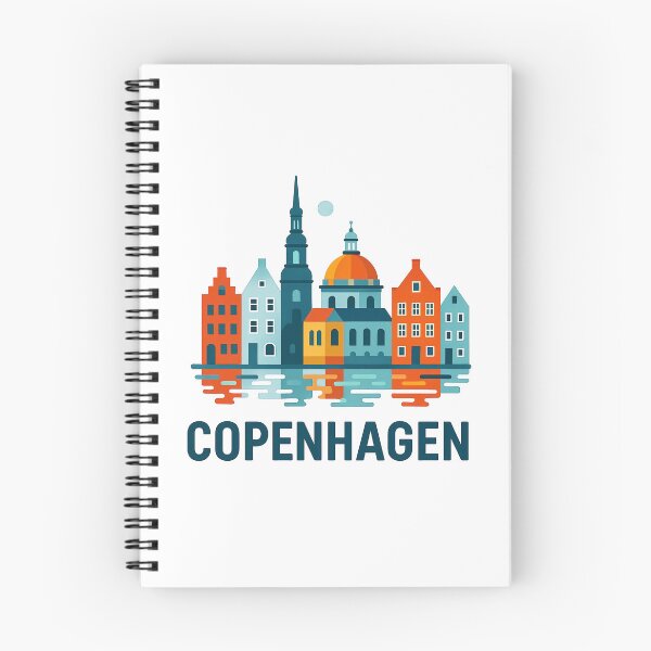 Item preview, I Love Copenhagen Denmark Travel Souvenir - Nyhavn & Old Town Art designed and sold by OzzFrequency.