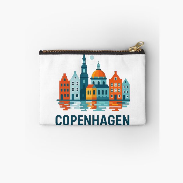 Aperçu de l'œuvre J'aime Copenhague Danemark Souvenir de voyage - Nyhavn et Old Town Art créée et vendue par OzzFrequency.