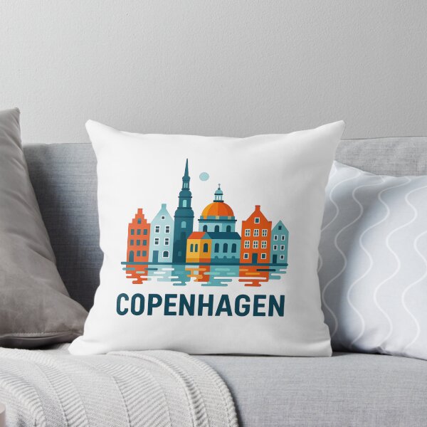 Item preview, I Love Copenhagen Denmark Travel Souvenir - Nyhavn & Old Town Art designed and sold by OzzFrequency.