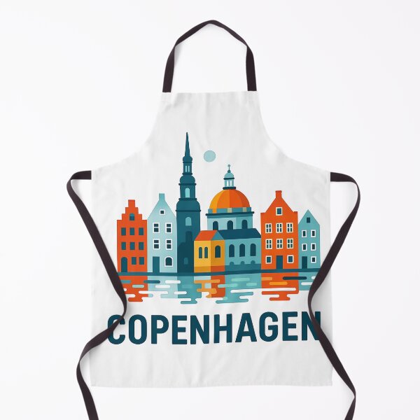 Item preview, Me encanta el recuerdo de viaje de Copenhague, Dinamarca: Nyhavn y Old Town Art designed and sold by OzzFrequency.