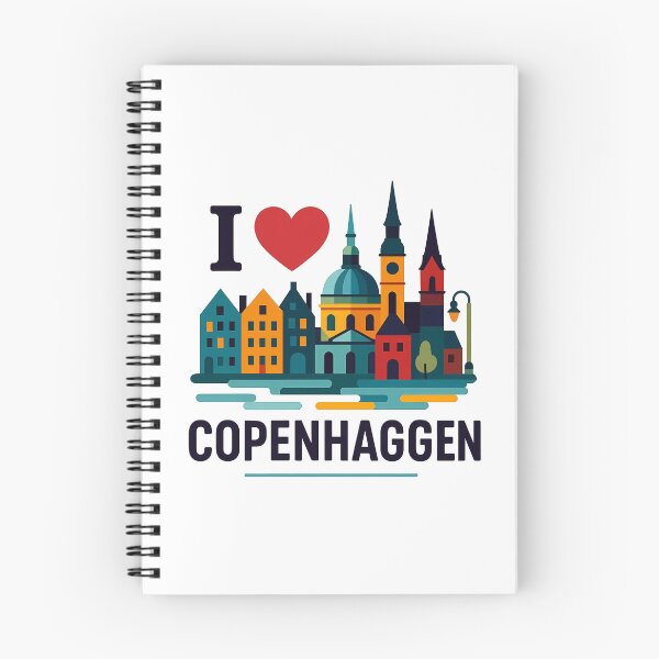 Item preview, Copenhagen Denmark Travel Souvenir - Nyhavn & Old Town Art designed and sold by OzzFrequency.