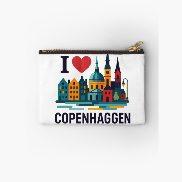 Item preview, Copenhagen Denmark Travel Souvenir - Nyhavn & Old Town Art designed and sold by OzzFrequency.
