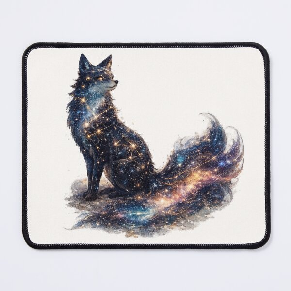 Item preview, A majestic fox woven from stars and galaxies designed and sold by MiniVitan.
