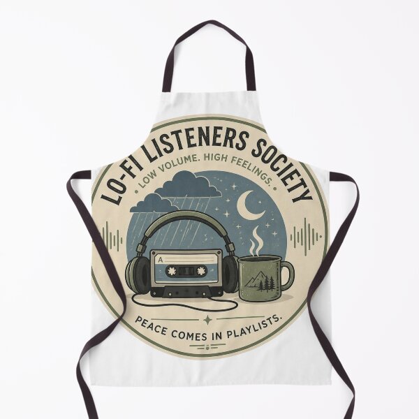 Item preview, Lo-Fi Listeners Society - Low Volume High Feelings Retro Cassette designed and sold by WearTheVibe Store.