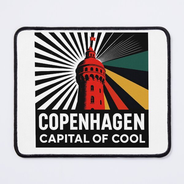 Item preview, Copenhagen Denmark Travel Souvenir - Nyhavn & Old Town Art designed and sold by OzzFrequency.