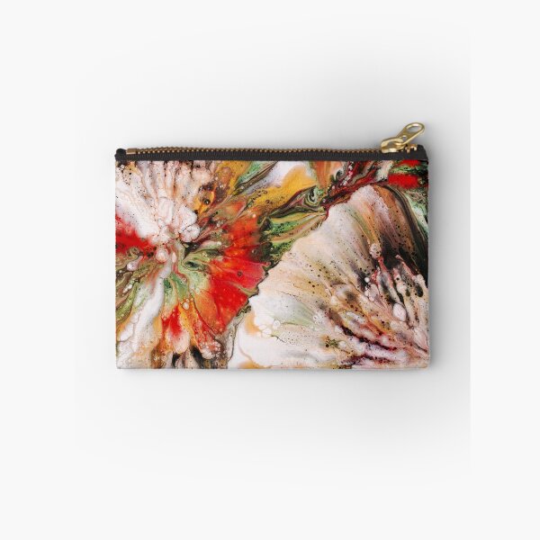 Item preview, Wild Bloom – Abstract Fluid Art Poppy Flowers in Red and Green designed and sold by BuckaBaby.