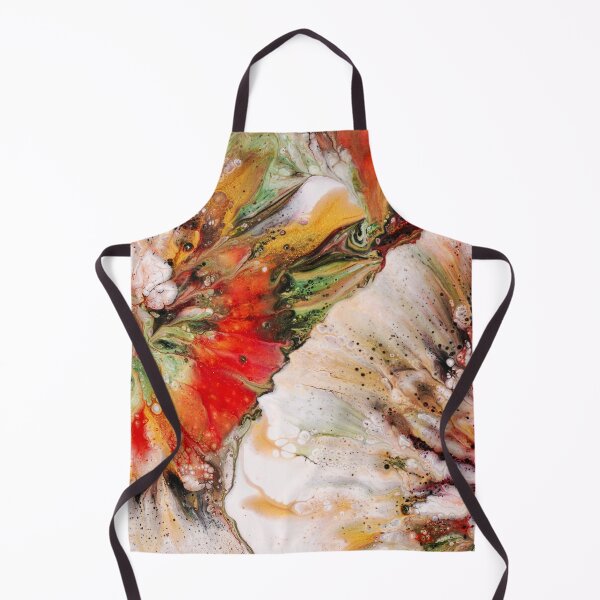 Item preview, Wild Bloom – Abstract Fluid Art Poppy Flowers in Red and Green designed and sold by BuckaBaby.