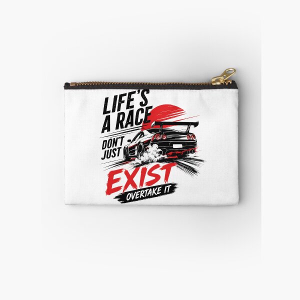 Item preview, Life's a Race – Don't Just Exist, Overtake It | Motivational Racing Car designed and sold by SidTastic .